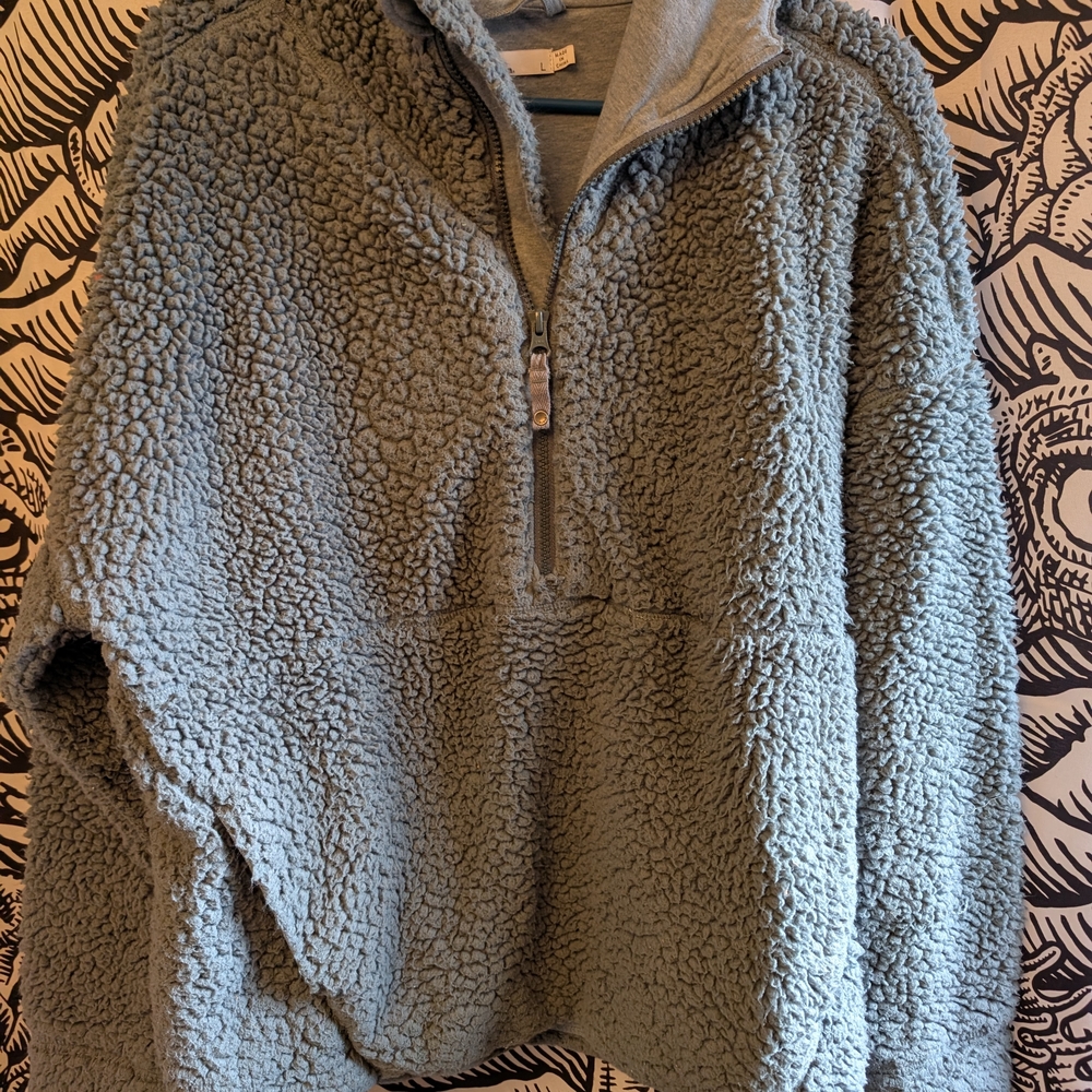 Prana Light Gray Knit Top